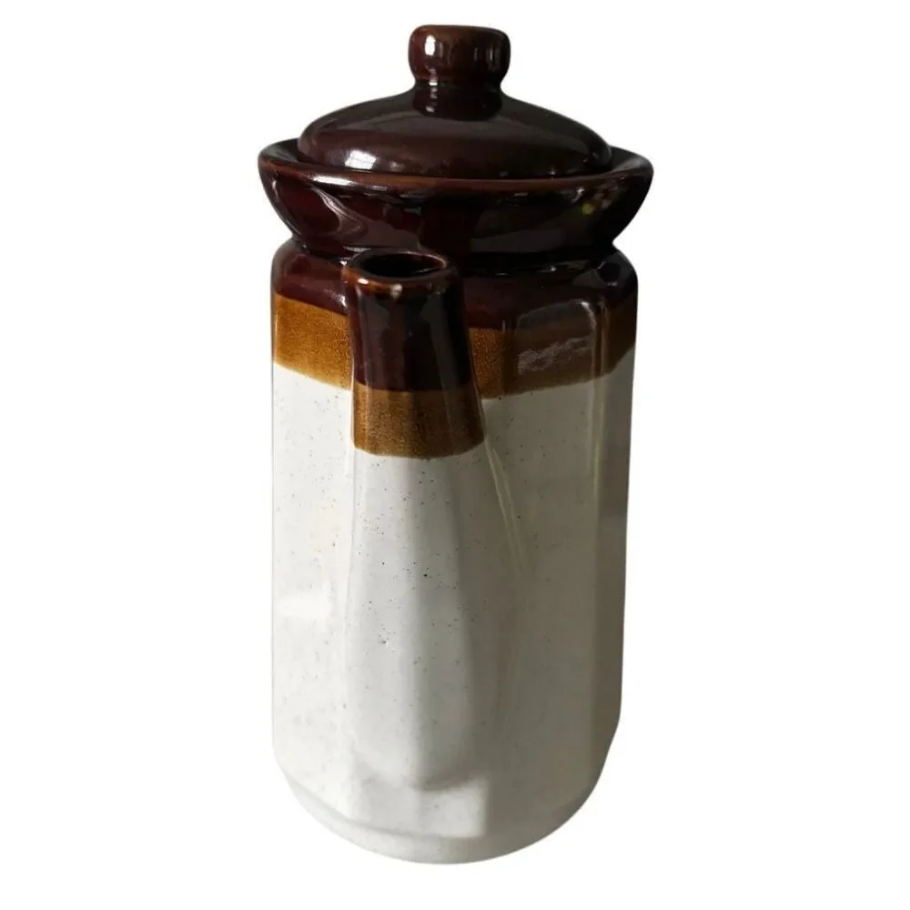 Vintage Stoneware Coffee Server Teapot Taiwan